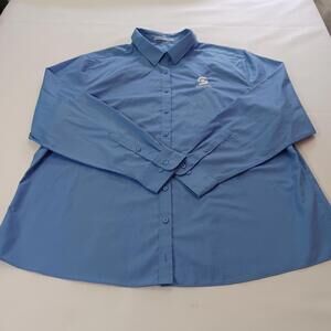 SONOCO Shirt Port Authority Men's Blue Button-Up Employee Measured Chest 52"